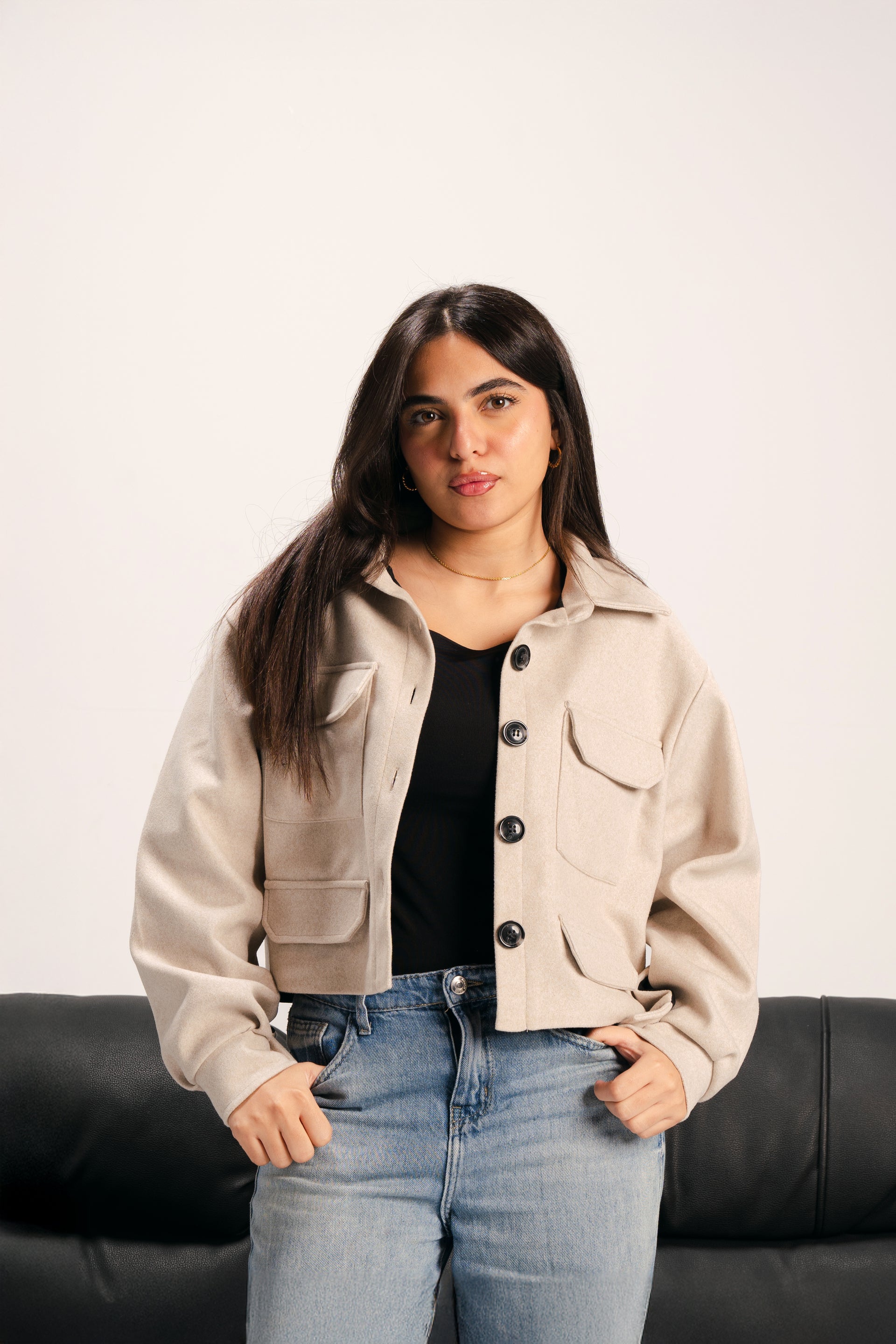 The Cropped Overshirt Jacket