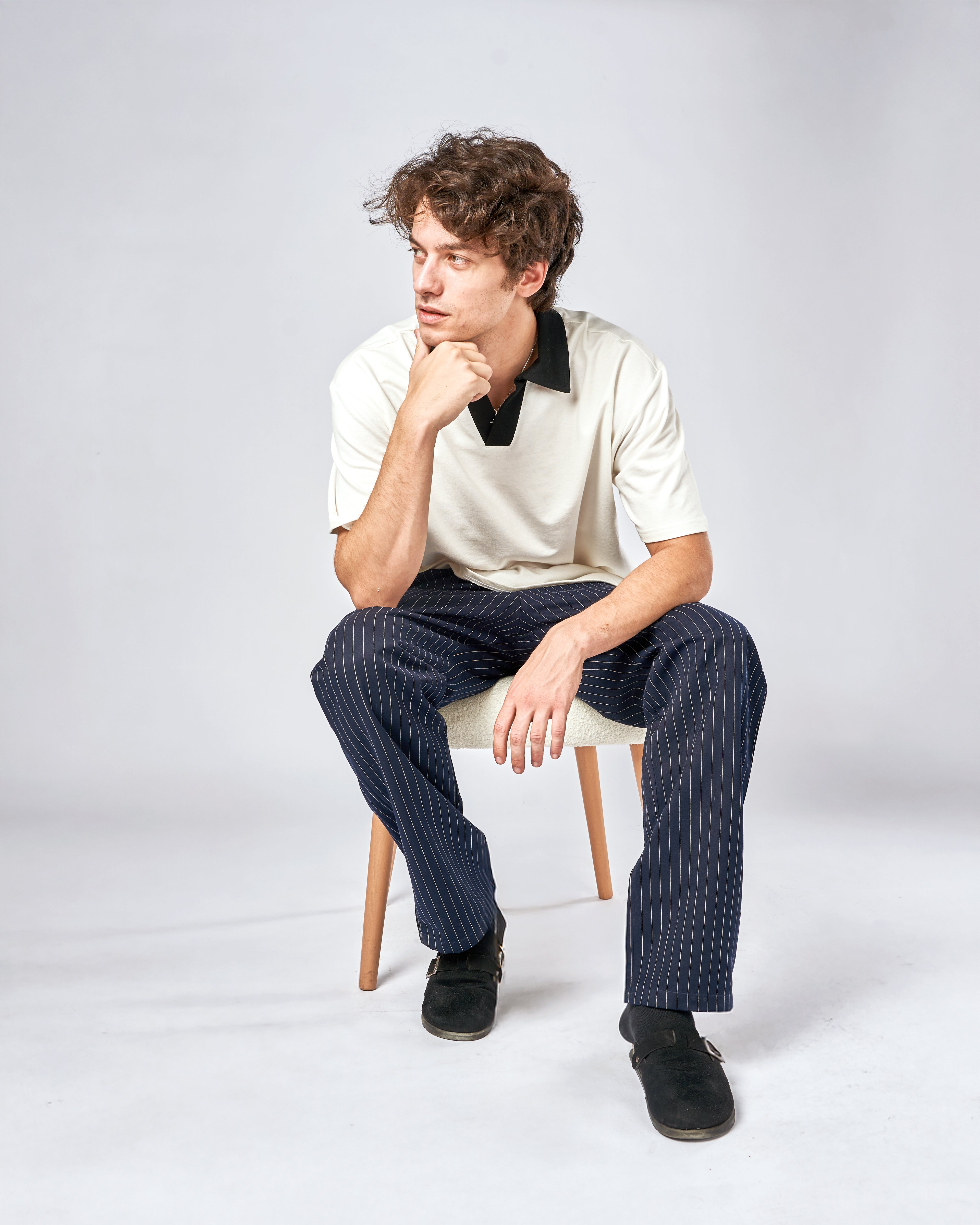 Striped Tailored Pants