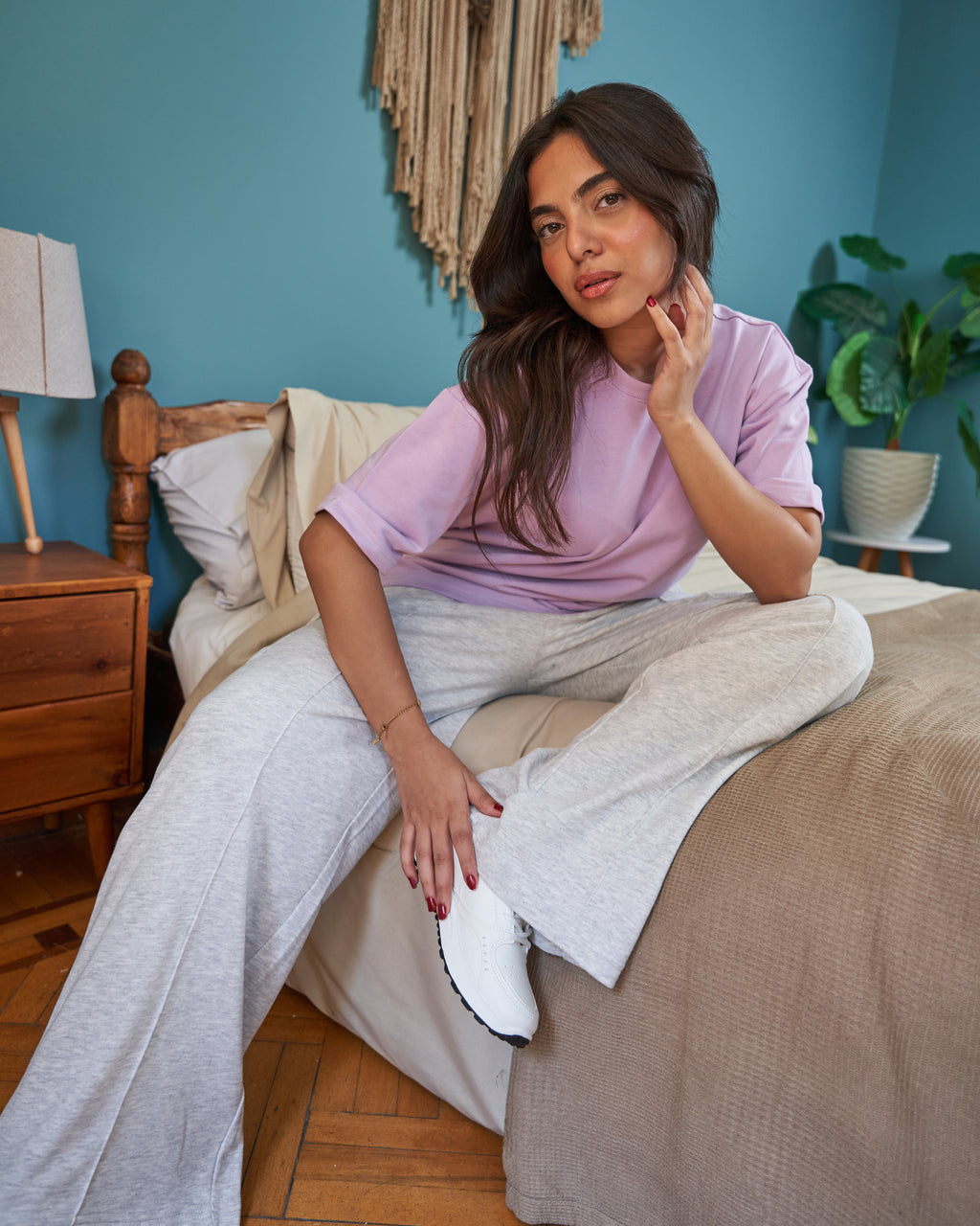 Wide-Leg Sweatpants